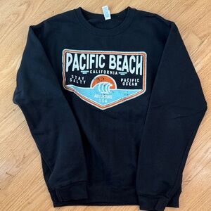 Pacific Beach Black Crewneck